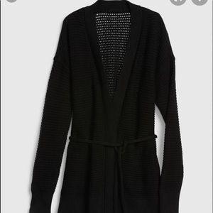 Gap Tie Front Cardigan NWT Black XS